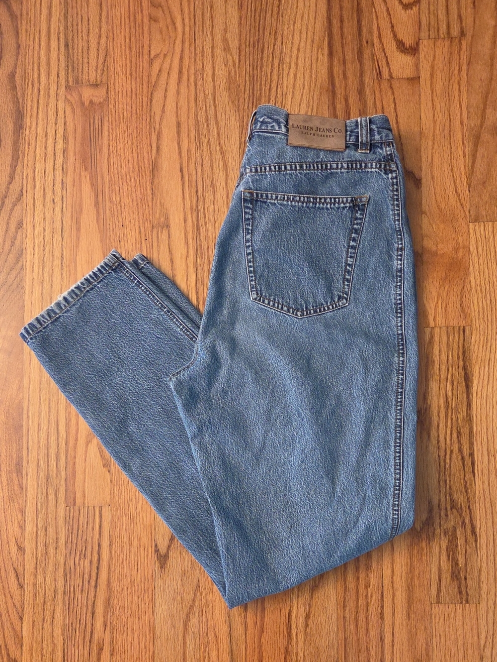 Vtg Lauren Jeans Co. by Ralph Lauren - Lightweight Blue Jeans Size: 10